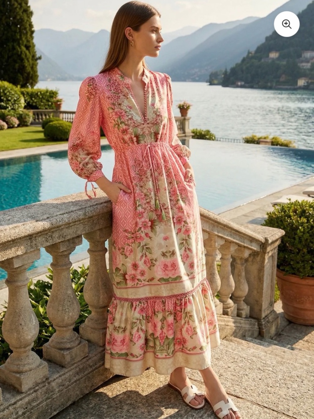 Trish Scully EVIE MAXI DRESS Long Sleeve Maxi Dress large